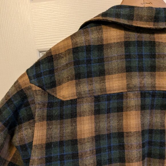 Columbia Rugged Wool Blend Fleece Lined Shirt Jacket Large - Picture 4 of 13